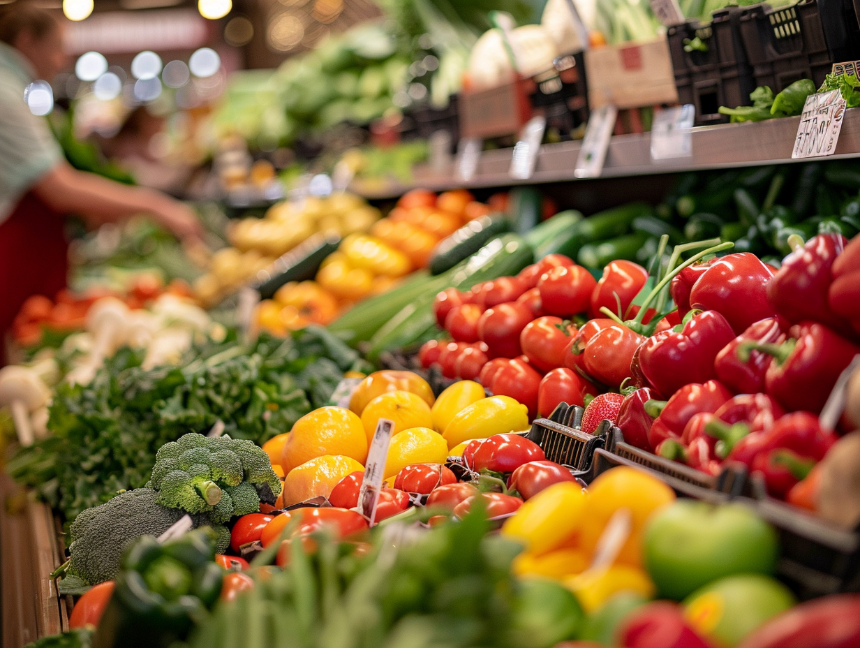 Свіжі овочі та фрукти для здорового харчування